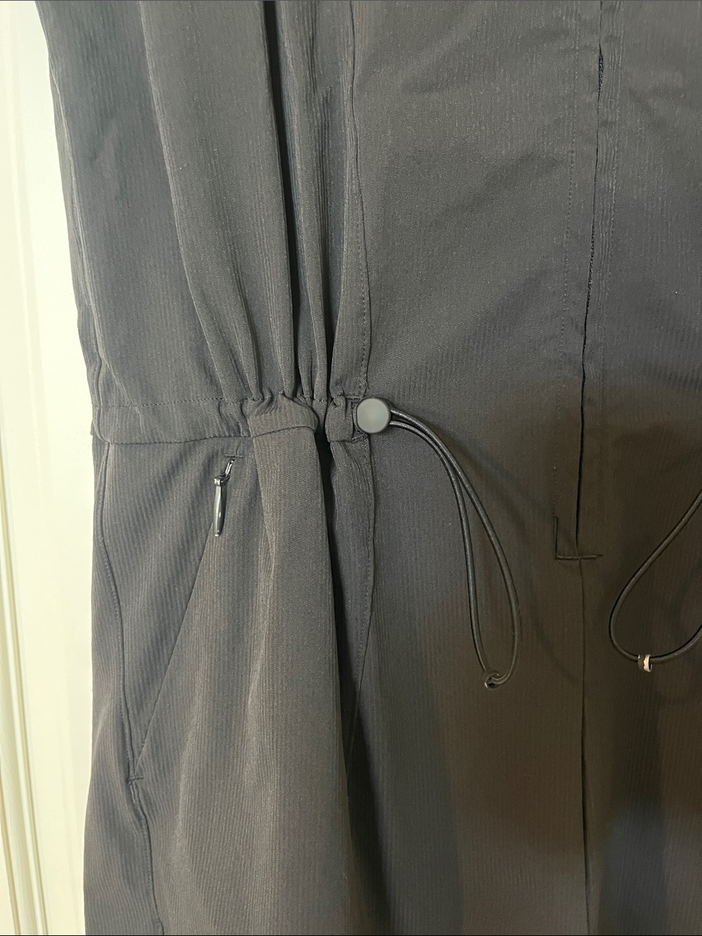 Lululemon Stretch Rib Pocketed Women’s Black One-Piece Romper - Picture 3 of 5